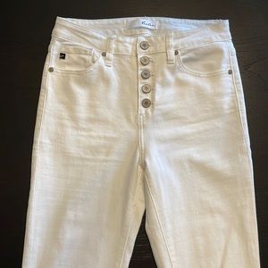 White High Rise Jeans